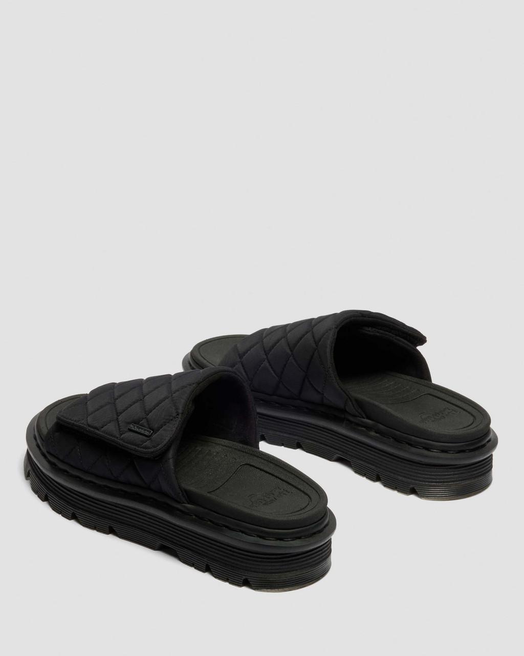 Zebzag Quilted Canvas Platform Slides