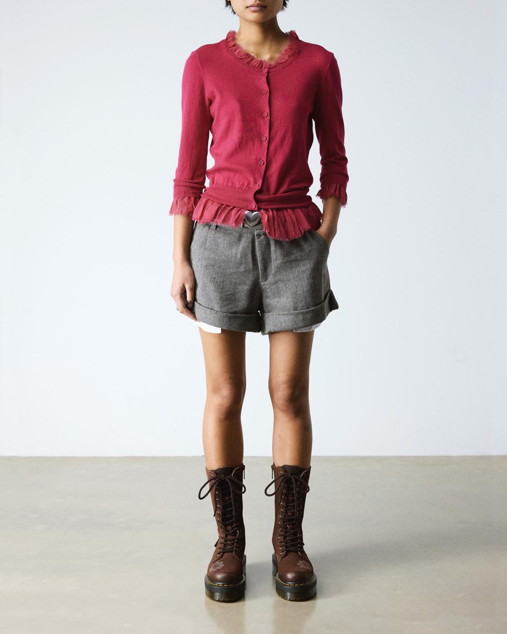 1B99 Dunnet Flower Suede Platform Boots