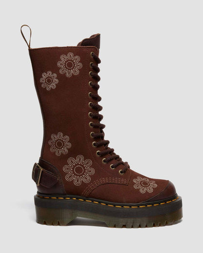 1B99 Dunnet Flower Suede Platform Boots