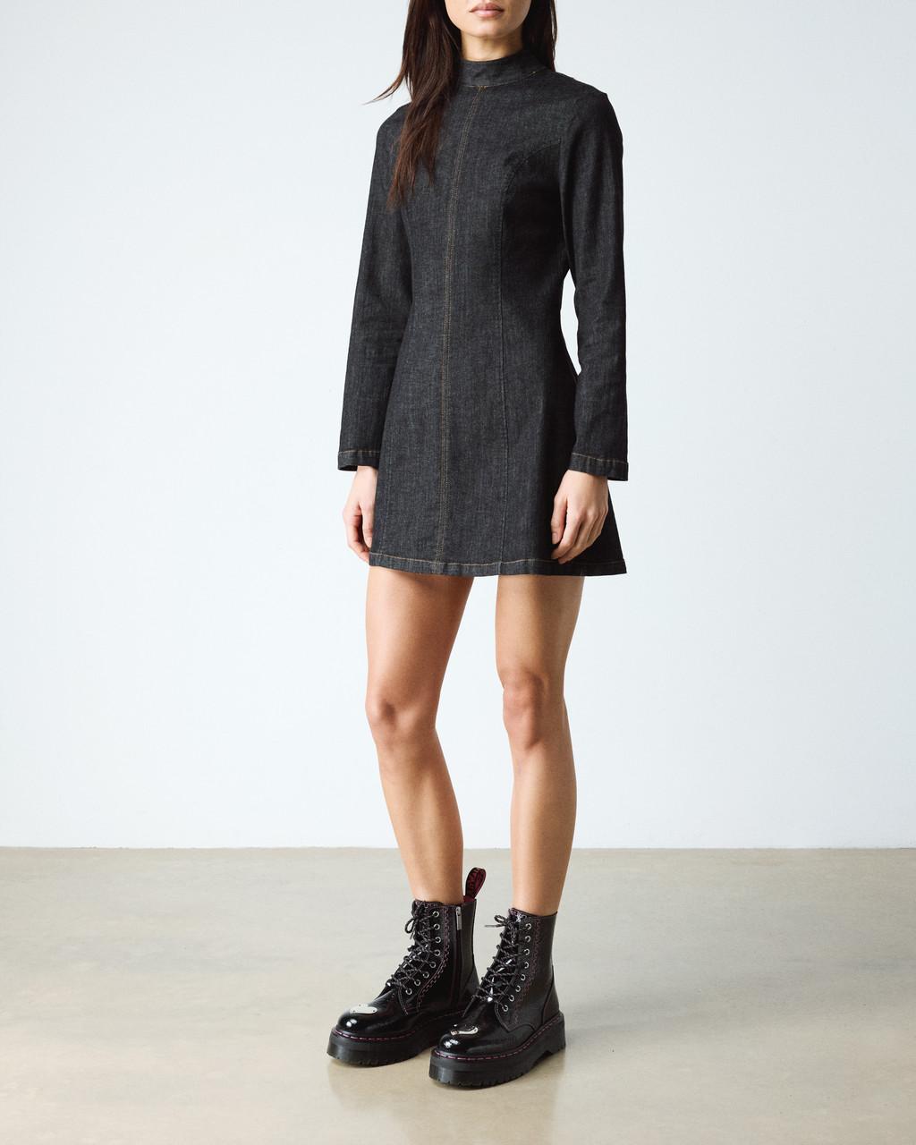 Jadon Distressed Patent Leather Platform Boots