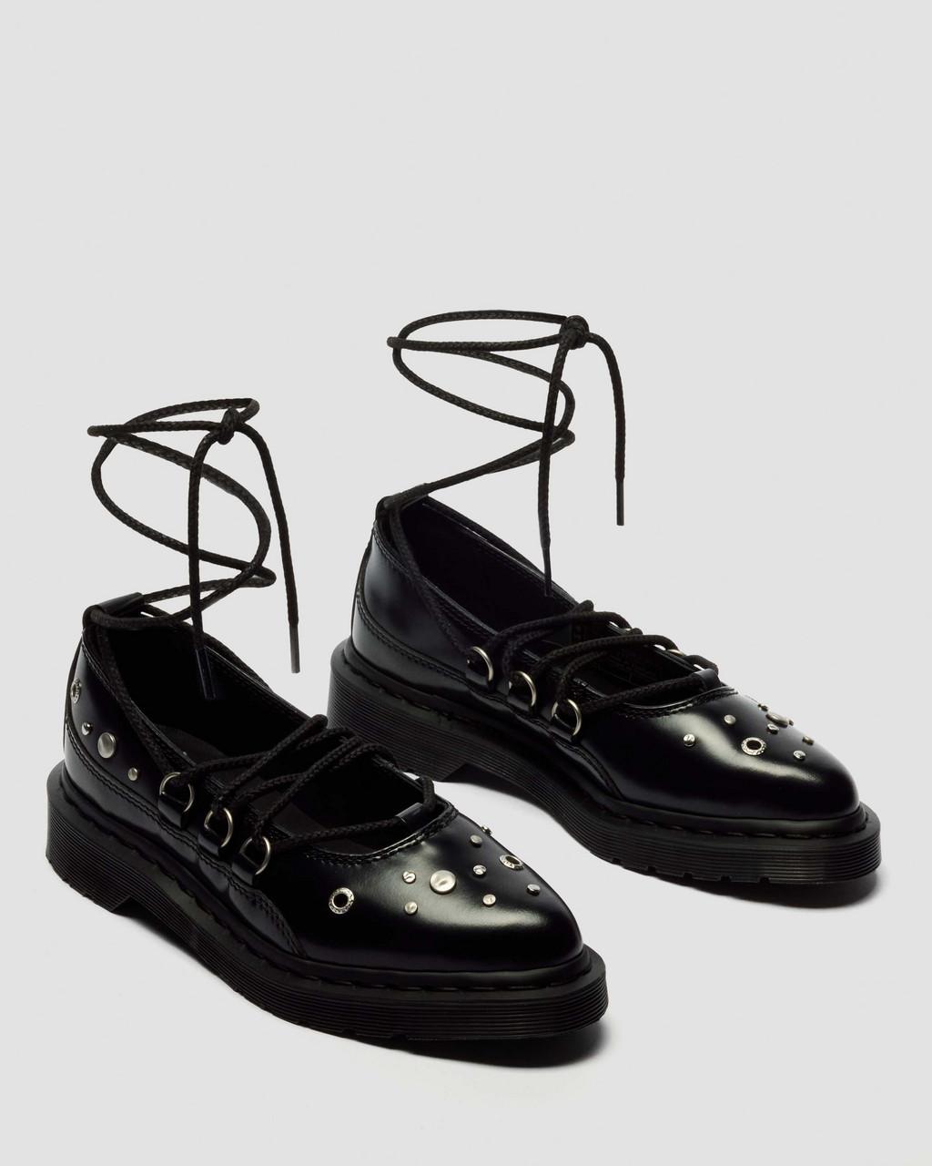 ELPHIE II STUDDED BUTTERO LEATHER BALLET FLATS