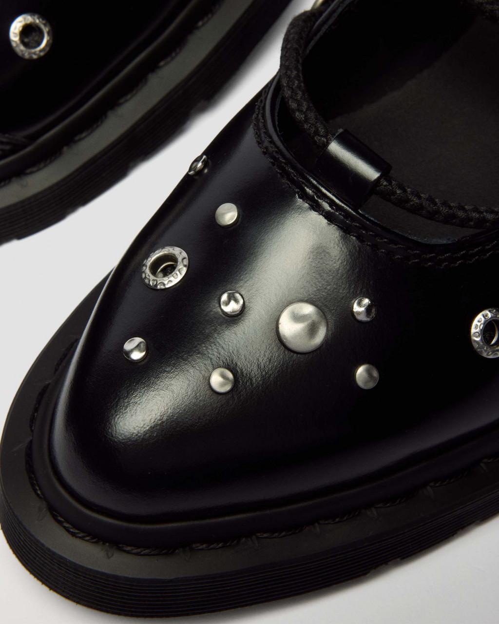 ELPHIE II STUDDED BUTTERO LEATHER BALLET FLATS