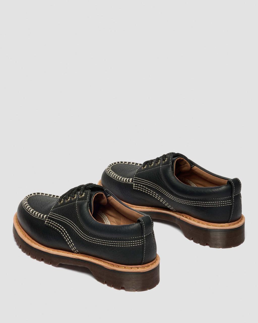 Lowell Wild Grain Leather Moc Toe Shoes