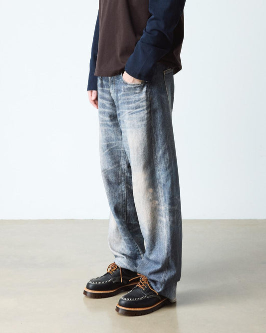 Lowell Wild Grain Leather Moc Toe Shoes