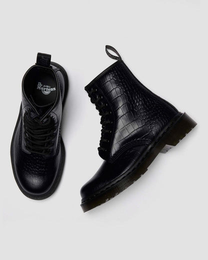 1460 Croc Emboss Leather Boots