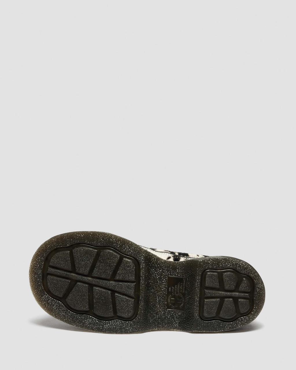 Buzz 5-Eye Dalmatian Hair On Leather Shoes