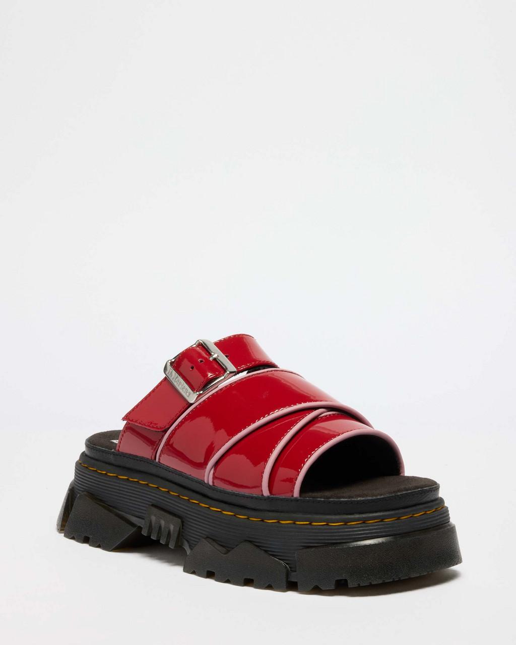Mattison Slide Soft Patent Leather Sandals