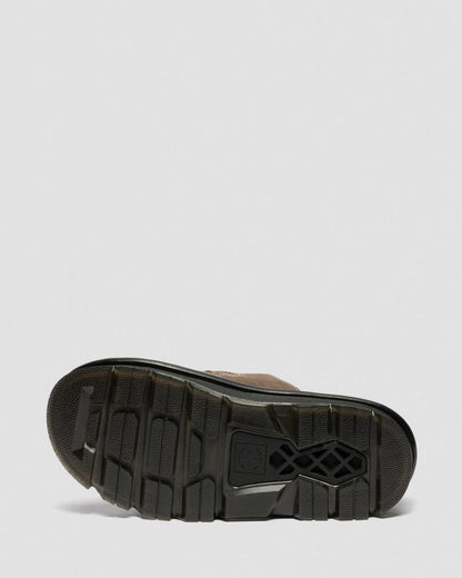 Zebzag Flower Crazy Horse Leather Slides