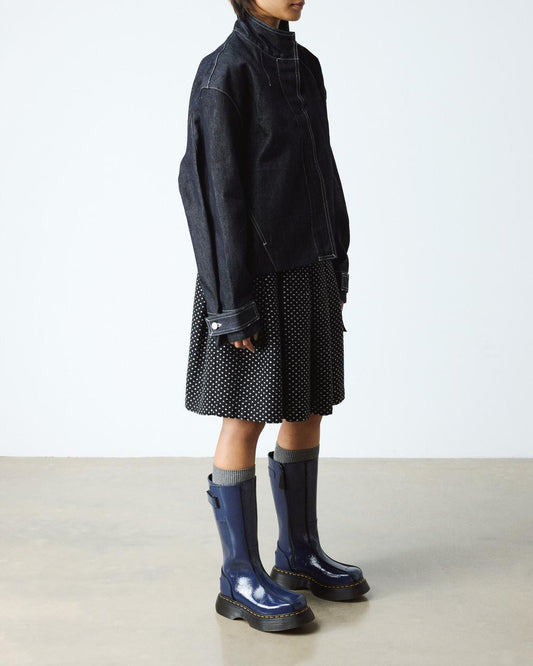Buzz Hi Distressed Patent Boots