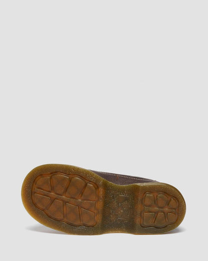 Buzz 5-Eye Flower Grizzly Leather Shoes