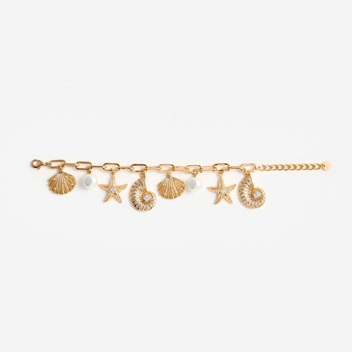 Gold Multi Charm Bracelet