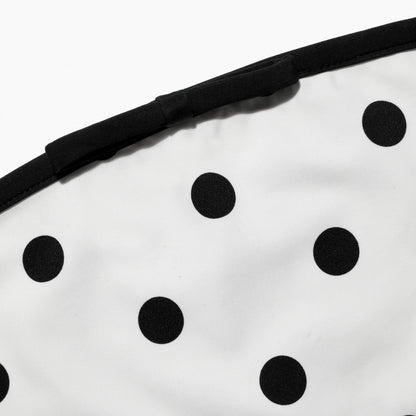 White Polka Dot Bikini Top