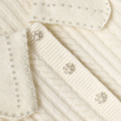 Cream Alpaca Cardigan