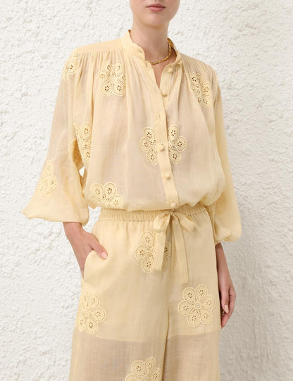 Acadian Embroidered Pant