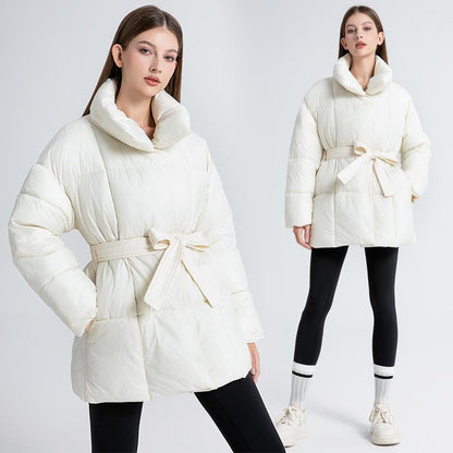 AMELIE – Quilted Winter Coat with Belt