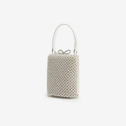 Pearl Embellished Mini Bag