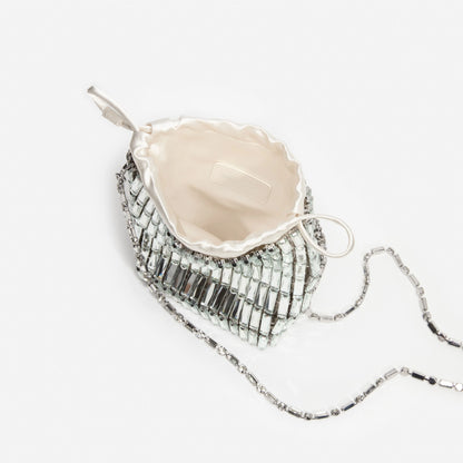 Silver Crystal Mini Bag