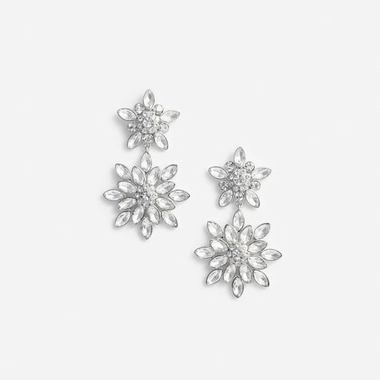 Crystal Tiered Earrings