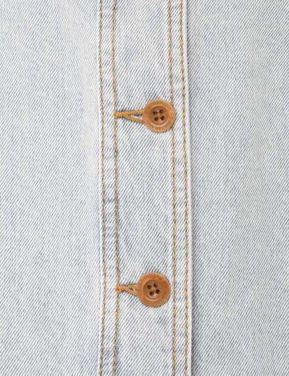 August A Line Denim Skirt