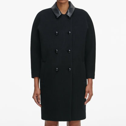 Black Double Breasted Coat