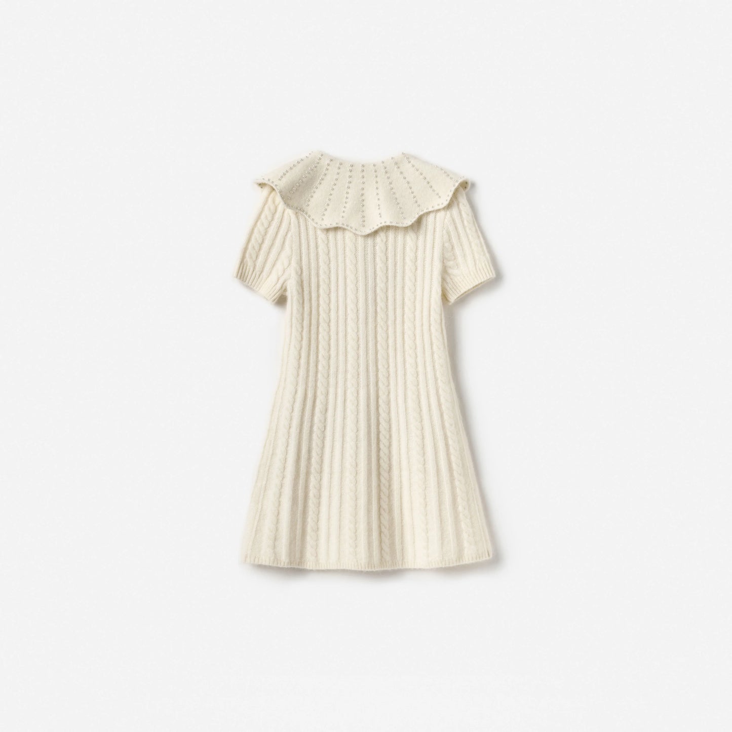 Cream Alpaca Knit Dress