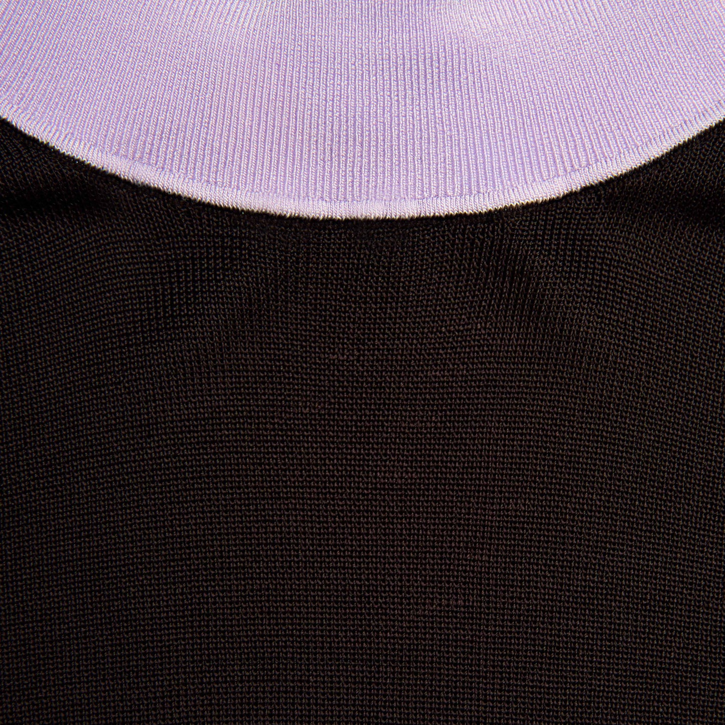 Brown Viscose Knit Short Sleeve Top