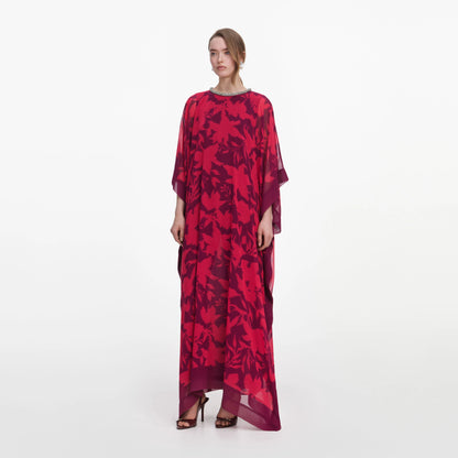 Pink Floral Kaftan