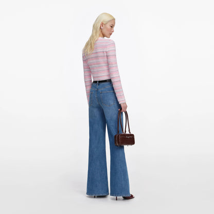 Mid Blue Flared Jeans