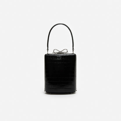 Black Croc Mini Bag