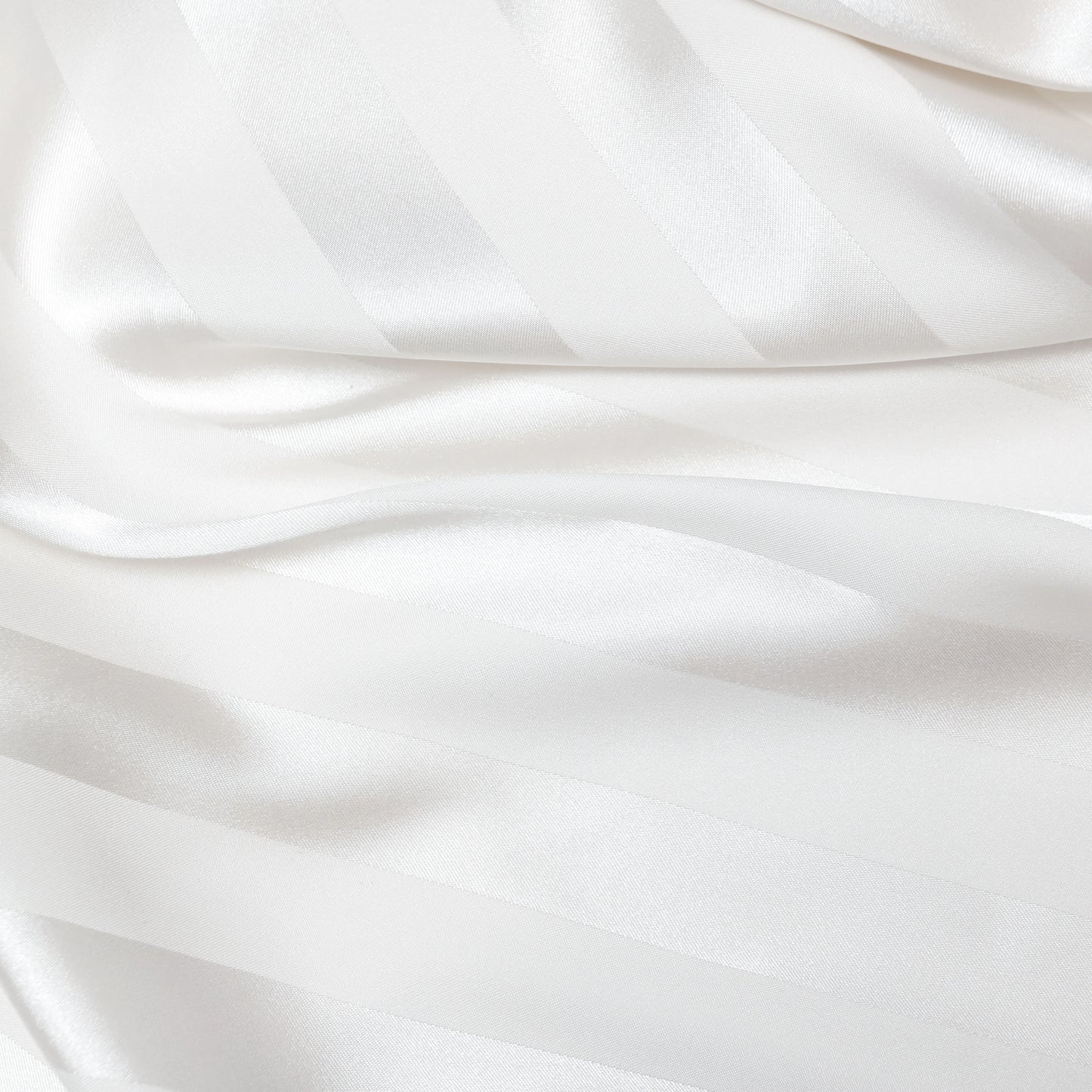 Cream Satin Striped Maxi Dress
