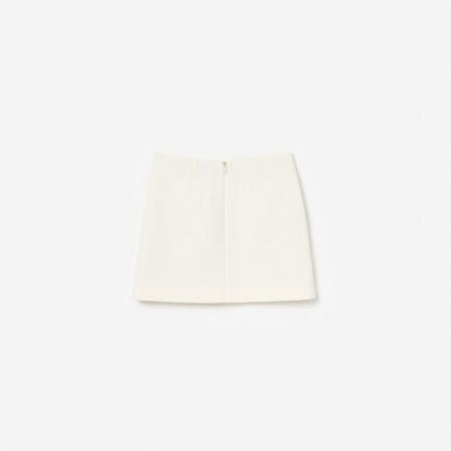 Cream Boucle Skirt