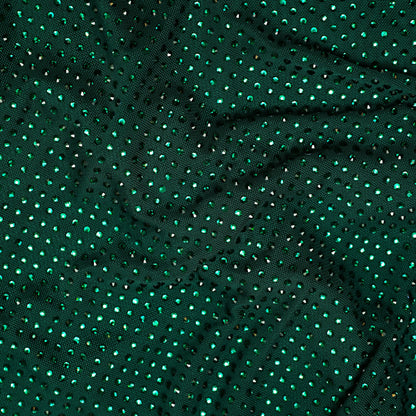 Green Rhinestone Maxi Dress