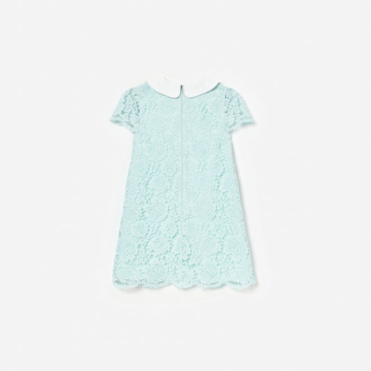 Mint Lace Collared Dress