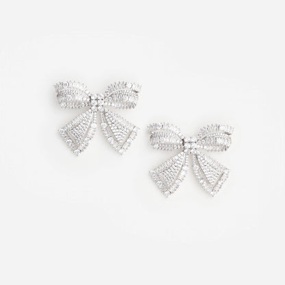 Crystal Bow Earrings