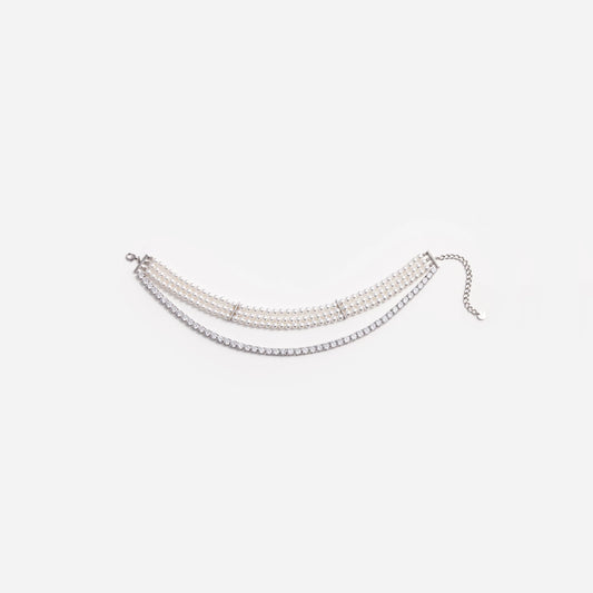 Pearl Diamante Necklace