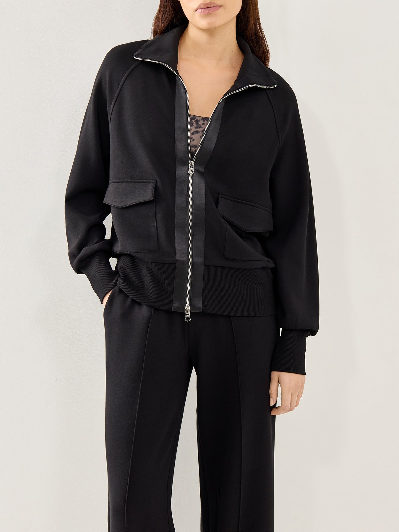 Roxbury Zip Through Black