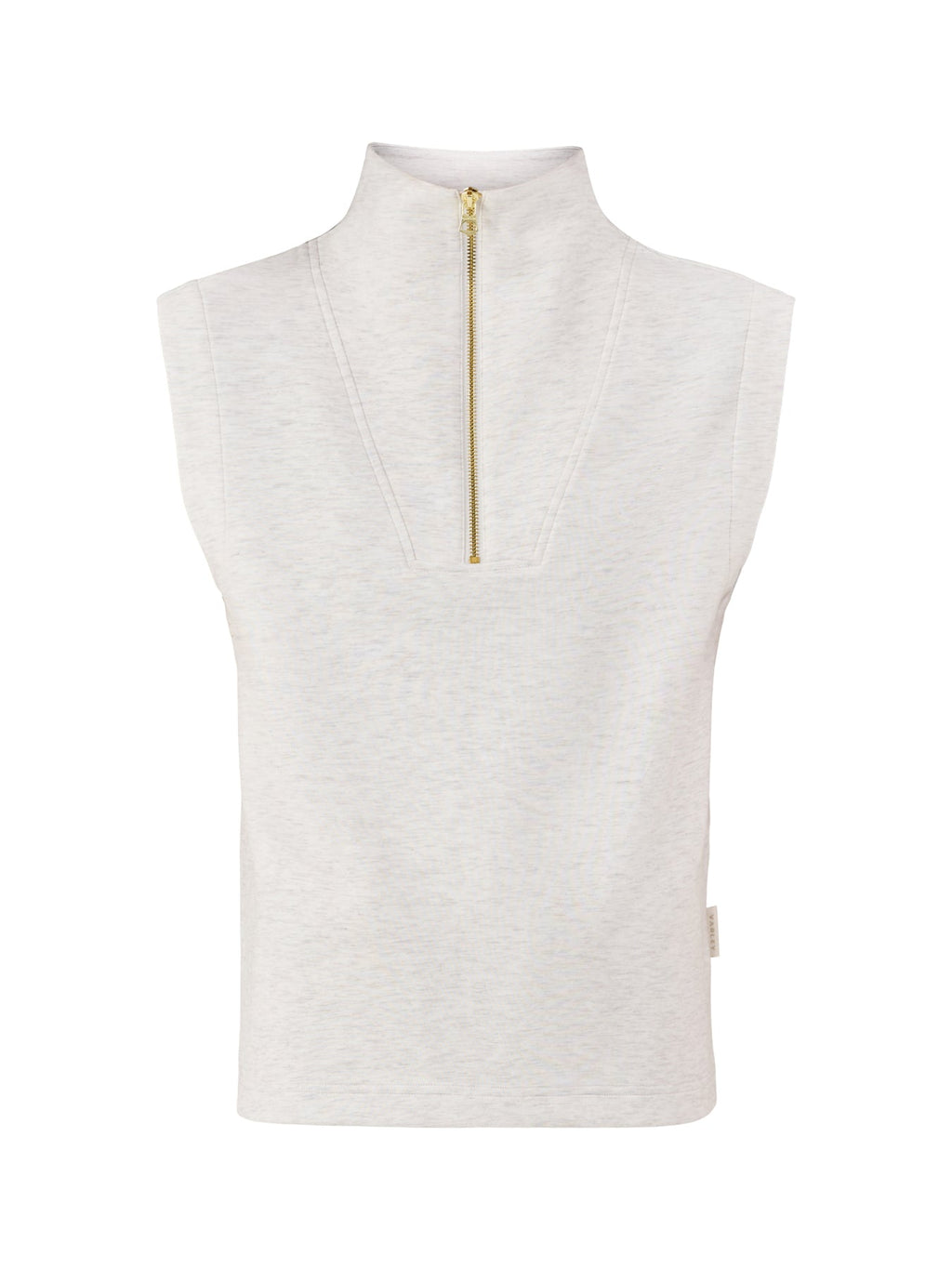 Magnolia Half Zip Tank Top Cream