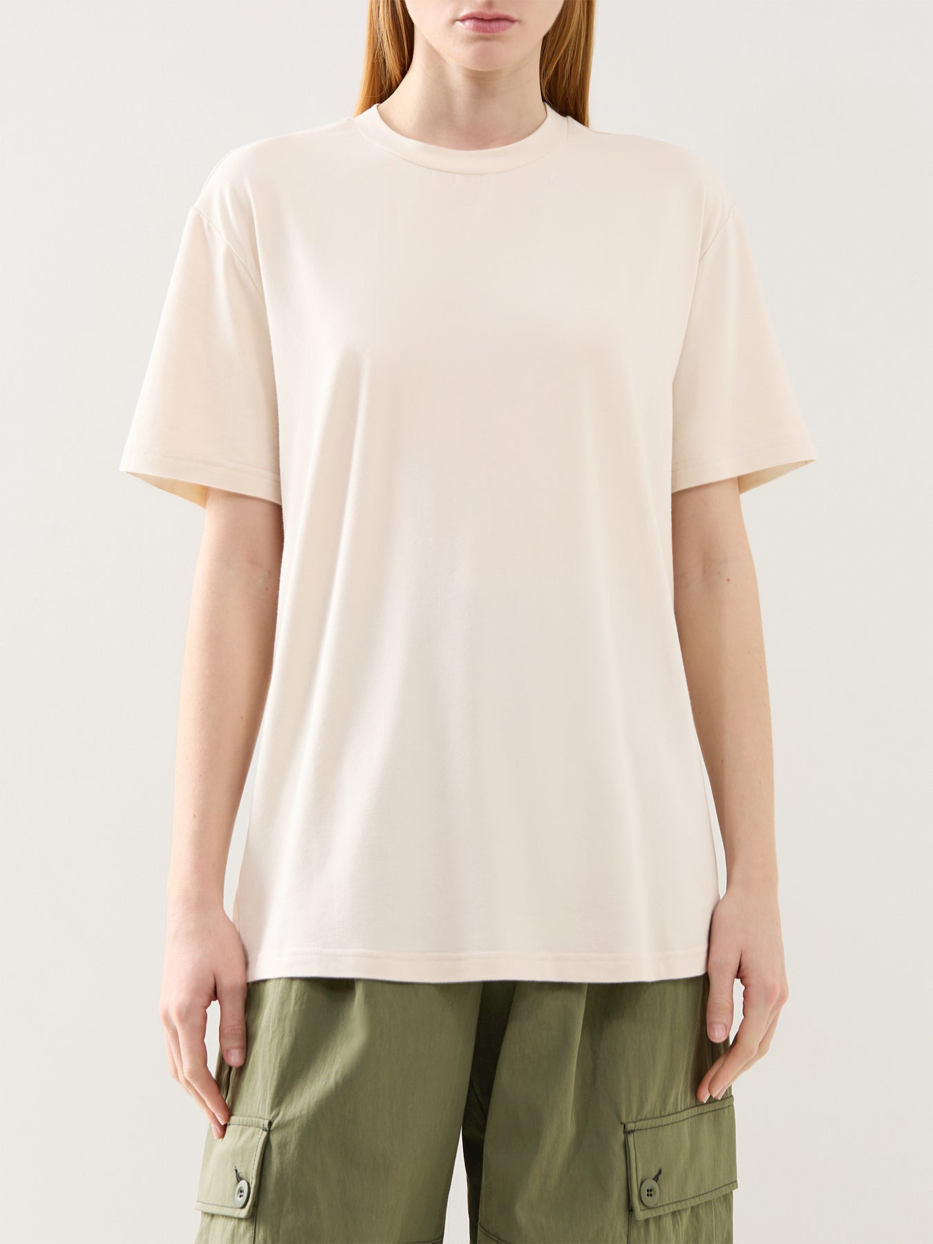 Leighton Boyfriend Tee Beige