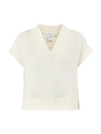Gracee V Neck Tank Cream
