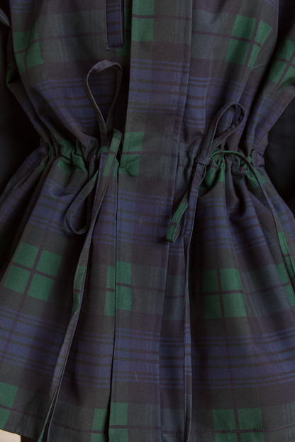 Stylish waterproof jackets that can be worn on rainy days- navy check---Add to cart and enjoy 50% off