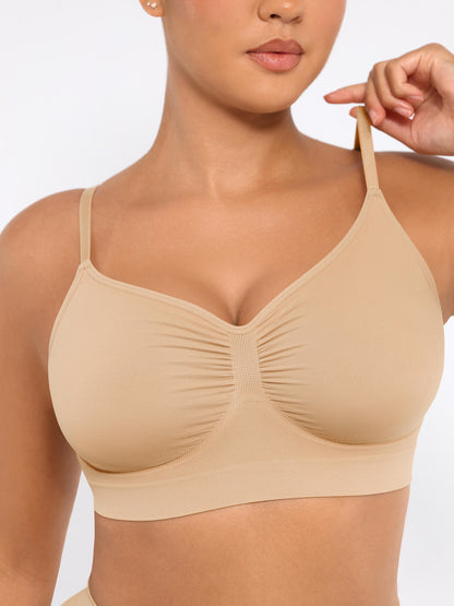 Pocketsh 3-Pack Smooth Seamless Wireless Bra Bundle