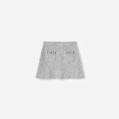 Grey Knit Skirt