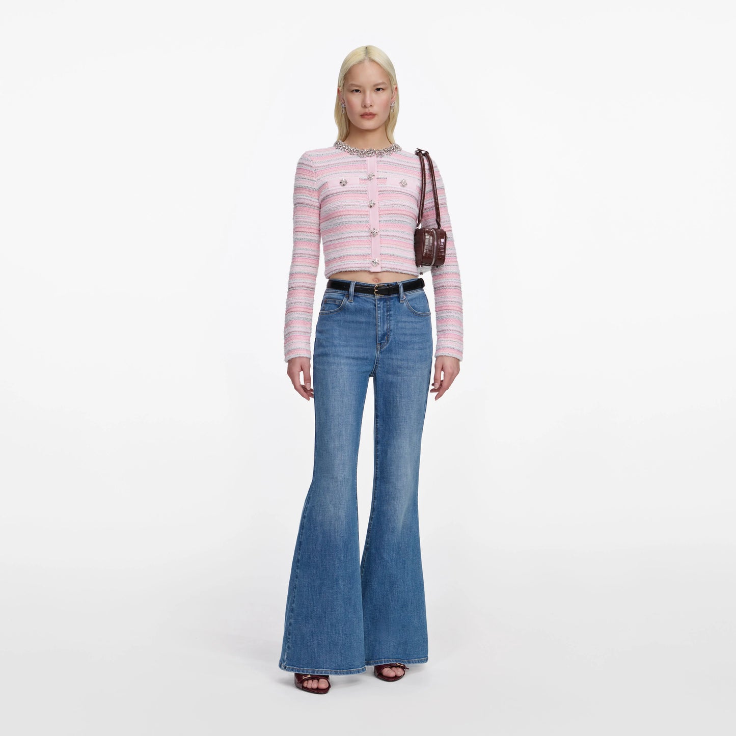 Mid Blue Flared Jeans