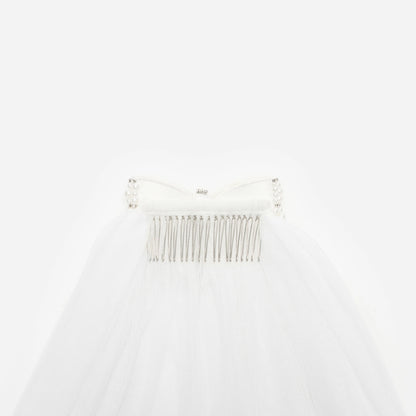 Embellished Bow Veil