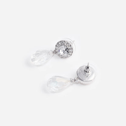 Mini Tiered Crystal Earrings