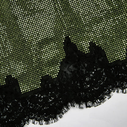 Green Crystal Chainmail Top