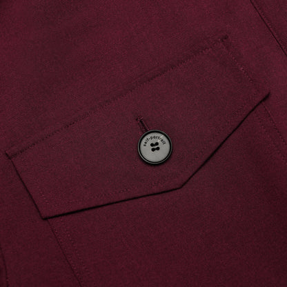 Plum Twill Tie Neck Playsuit
