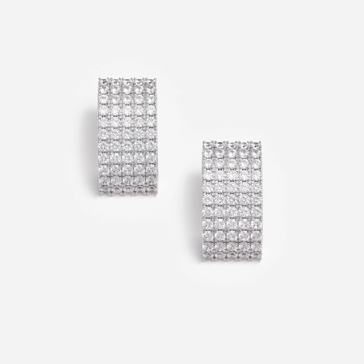 Crystal Chainmail Earrings