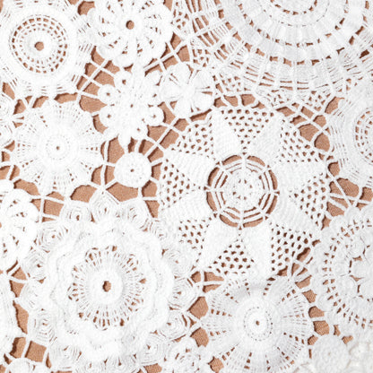 White Crochet Mini Dress