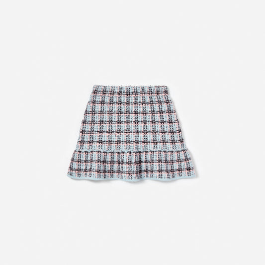 Textured Stripe Knit Skirt